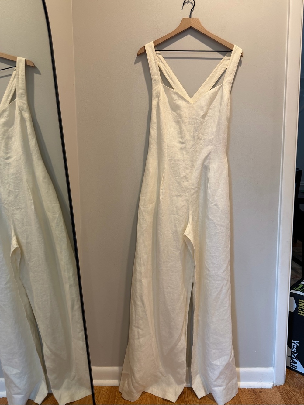 Vintage NWT Escada Cream Linen Jumpsuit - Picture 2 of 13